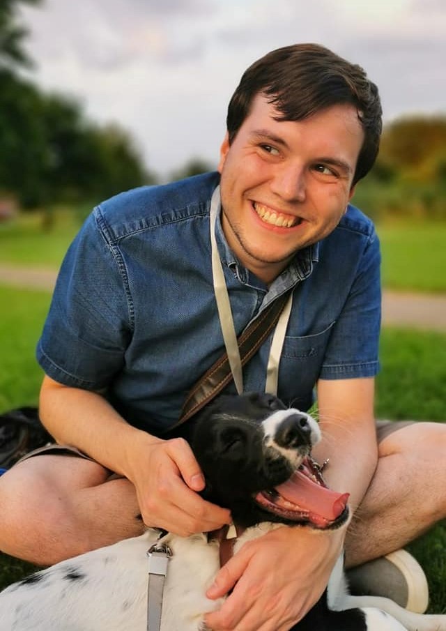 Richard Kish and his dog Milo