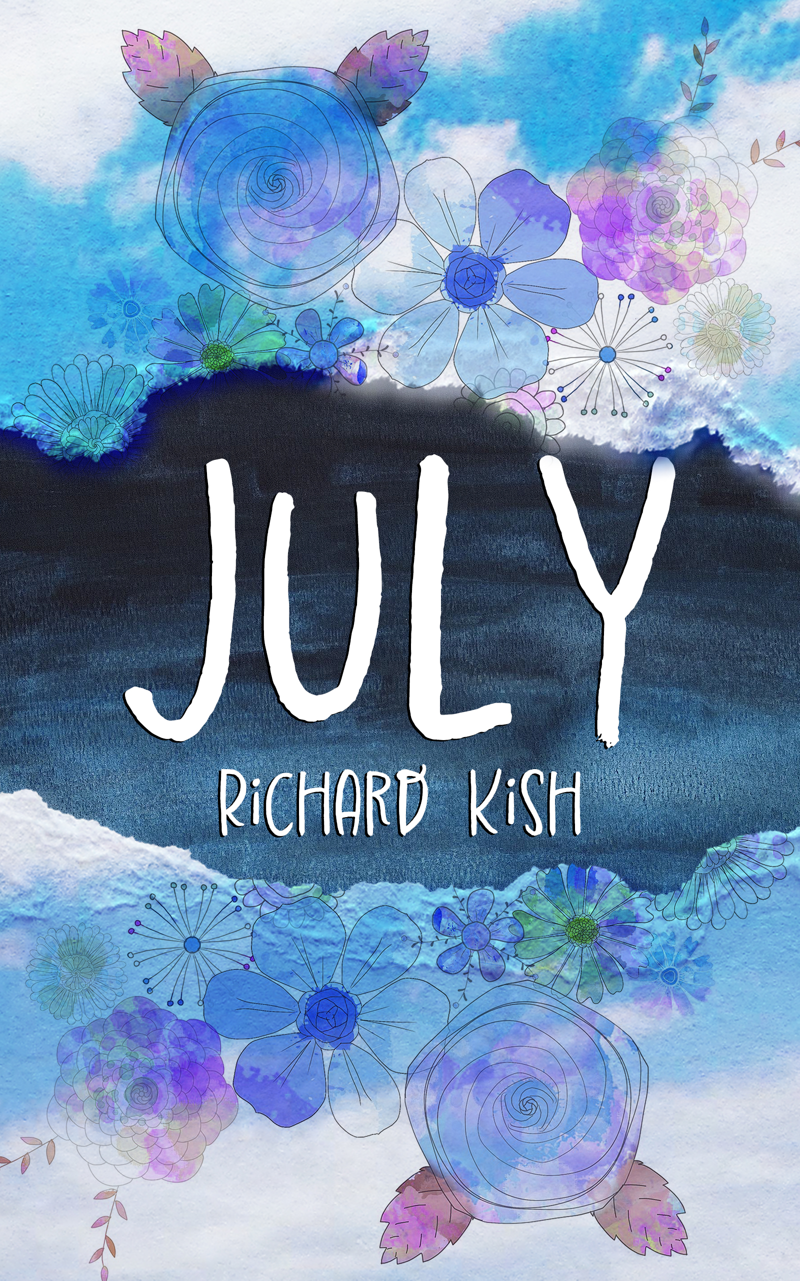 Front cover of July by Richard Kish - Footer
